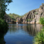 Darwin to Perth in a campervan Lower Edith Falls, Nitmiluk NP