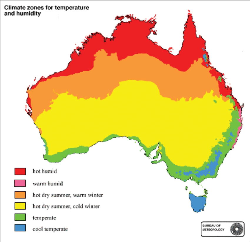 Climate Zones Of Australia