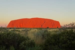 Uluru Ayres Rock sunset