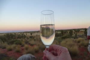 Watching the sunset over Uluru