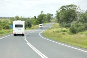 Out on the road in Central Qld