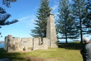 Remains of Salt House Norfolk Island