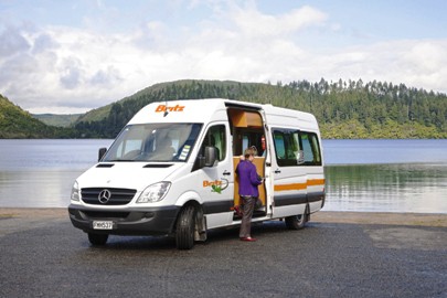 Britz Venturer Plus Motorhomes with an amazing view