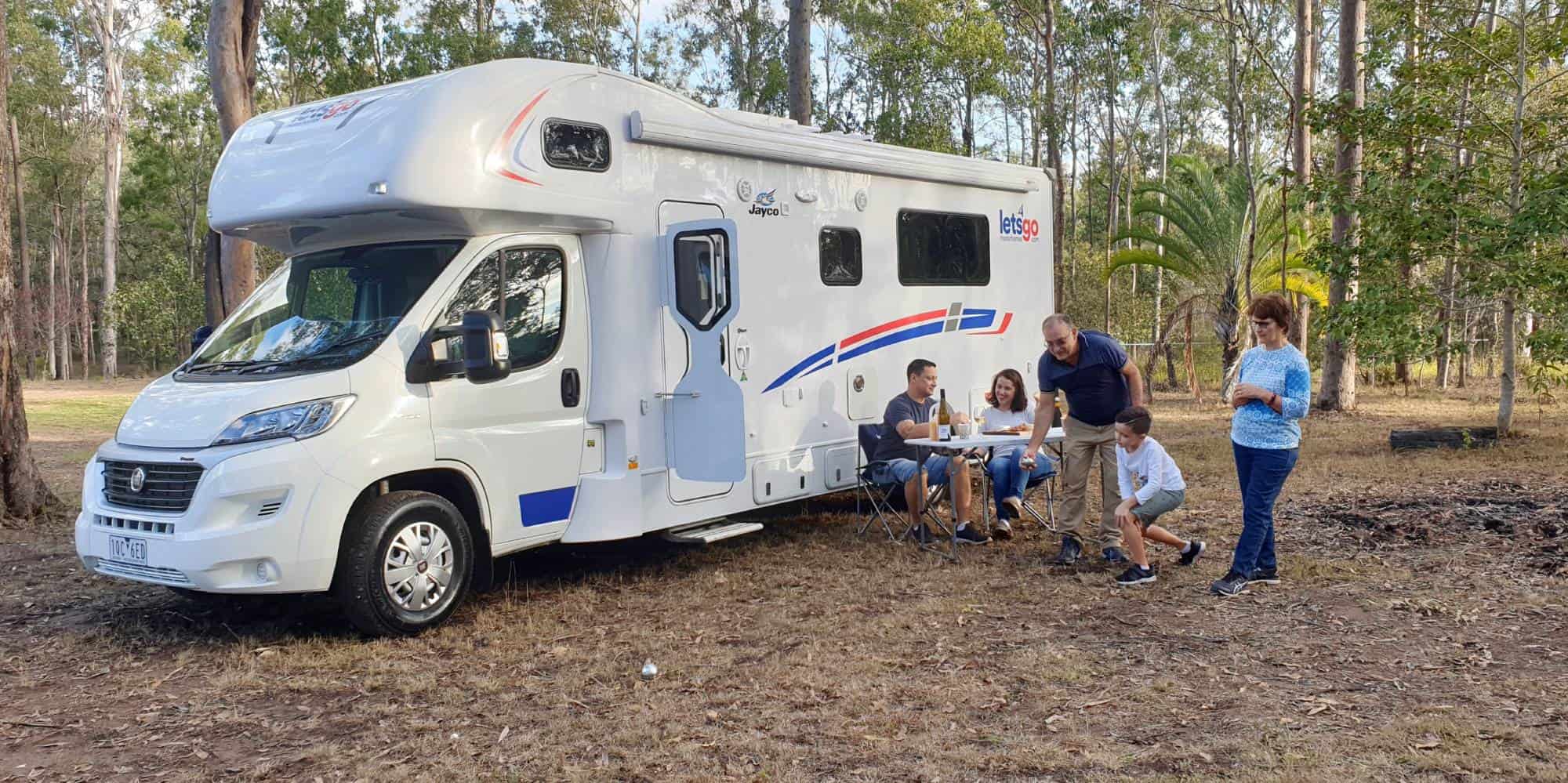 motorhome hire Australia family camping