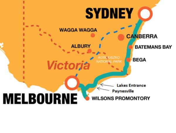 Melbourne Sydney Map 600x454 