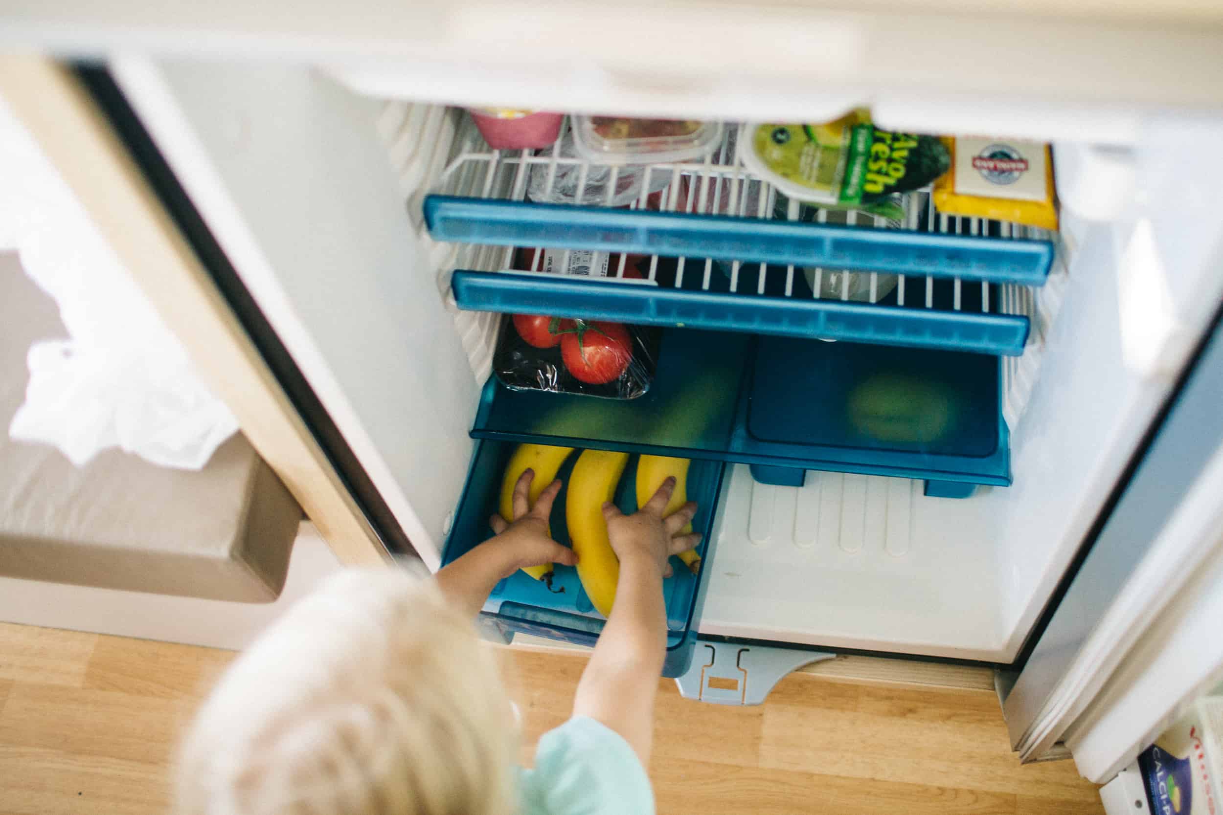 food storing in refrigerator