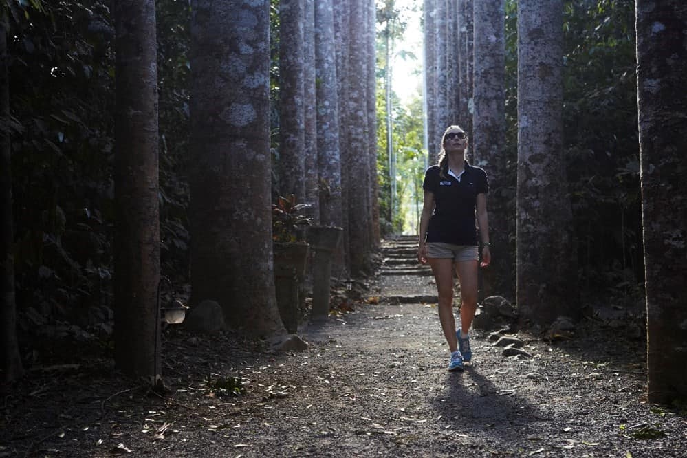 Girl at the Paronella Park