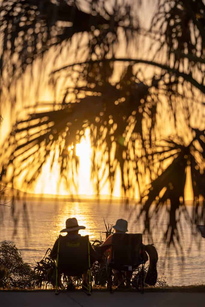 couple by the sunset