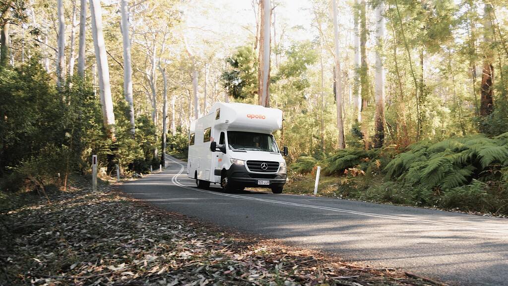 Motorhome travel in coastal NSW on a Sydney to Brisbane road trip