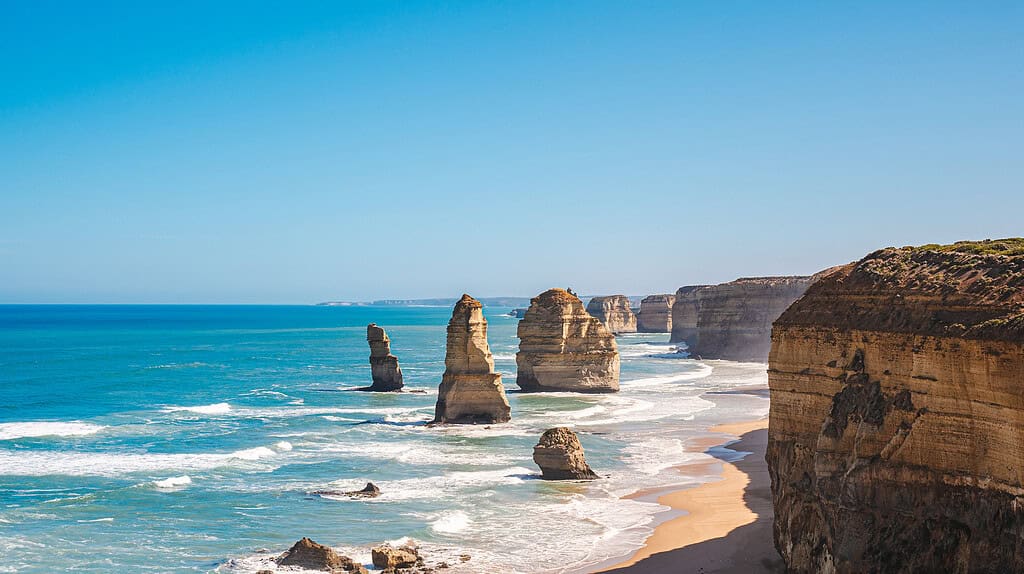 Twelve Apostles on the Great Ocean Road, Adelaide to Melbourne coastal drive