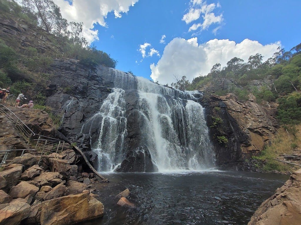 Waterfall and walking track in the Grampians, Victoria