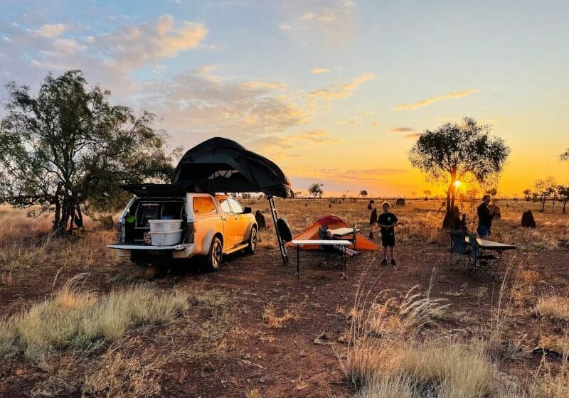 remote camping site for 4WD campers