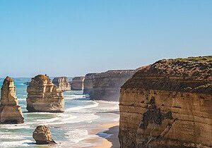 Twelve Apostles on the Great Ocean Road, Adelaide to Melbourne coastal drive