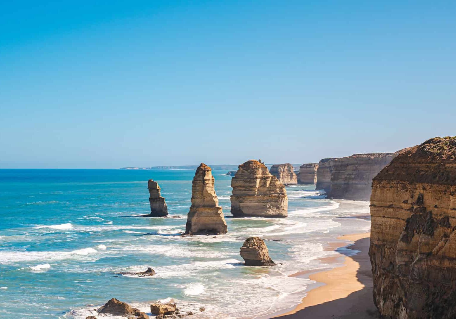 Twelve Apostles on the Great Ocean Road, Adelaide to Melbourne coastal drive